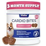 Wellix 260g Cardio Taurine for Dogs - Heart Supplements for Dog Chews with CoQ10,Fish...