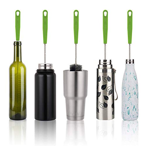 image for Haomaomao Long Handles Bottle Brush Set, 2 Pack Bendable Cleaning Scru