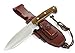 JEO-TEC Nº39- Nuovo CELTIBERO- Coltello da Bushcraft Caccia Pesca Outdoor Campeggio, Lama in Acciaio Inox MOVA HRC 56-58, Custodia Pelle Multi-posizionale, Fatto a Mano in Spagna