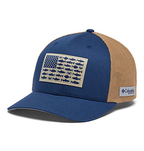 Image of Columbia Unisex PFG Fish Flag Mesh Ball Cap