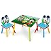 Delta Children - Disney Mickey Mouse Kids Table and Chair Set 3- Piece Set (2 Chairs Included) - Ideal for Arts & Crafts, Snack Time, Homework & More, Pink