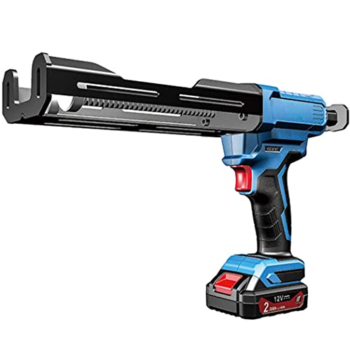 Pistola de calafateo eléctrica inalámbrica, aplicador epoxi de doble componente de 12 V, automático para cartuchos de 400 ml, sellador de silicona adecuado para varios proyectos