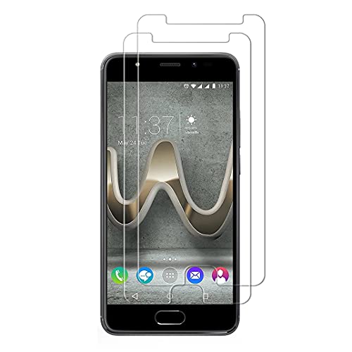 X-Dision [2-Pack Protecteur d'écran compatible avec Wiko U Feel Prime,en verre trempé 9H,film de protection 2.5D Premium,[Installation sans bulles][Résistant aux égratignures]