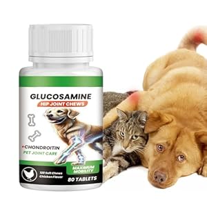 Gelenkergänzung für Erwachsene Hunde,Ergänzungsmittel für die Hüftpflege von Hunden,Nahrungsergänzungsmittel für die Gelenkpflege | Weiche Kausnacks für ältere Hunde, Hip Care, für kleine Hunde,