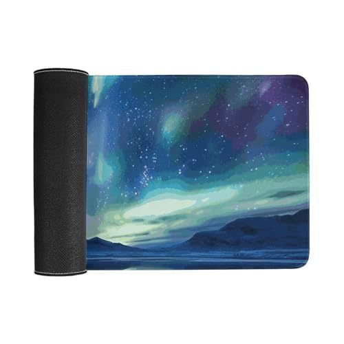 Mouse Pad RLDOBOFE blanco grande antideslizante 24x12 in miniatura 3