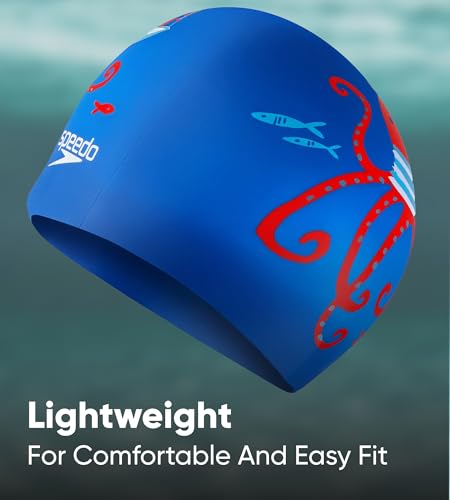 Image of Speedo Unisex Kids Tiger Print Swim Cap for Tots - Boys and Girls