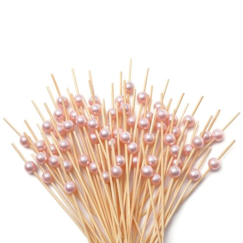 Cocktail Picks for Appetizers, Toothpicks for Appetizers, 200PCS Cocktail Toothpicks for Drinks Fruit, Decorative Bamboo Skewers for Appetizer Food Sticks
