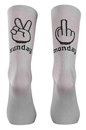 Northwave Sunday Monday - Calze da ciclismo 2024, taglia: XS 34 36, colore: Grigio