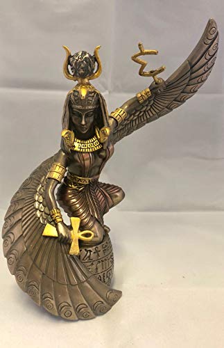 Estatua Decorativa Diosa Isis Madre Egipcia 9"