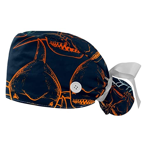 Casquette de travail JDEZ avec requins : le chapeau bouffant premium pour soignants exigeants