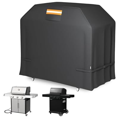 EVRBUL Grill Cover 58 inch Outdoor Waterproof 420D BBQ Cover 2-Burner 3-Burner 4-Burner Gas or Electric Grill Cover 58''L x 24''W x 48''H Fit for Weber Genesis Charbroil Nexgrill Kenmore Monument