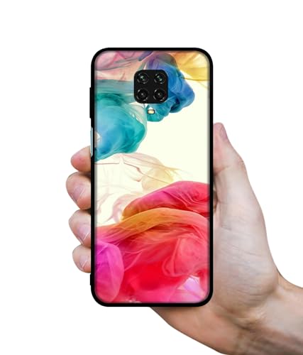 Image of Colored Smoke Design Premium 2D Printed Metal Back Case Cover for Mi Redmi Note 9 Pro /Note 9 Pro Max /Poco M2 Pro