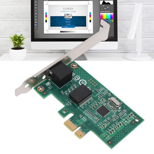 GOWENIC Adaptador de Red Ethernet Gigabit para Servidor, PCI Express 2.0 x1 con Controlador 82580 y Puerto RJ45 para OS X, Soporta VLAN QoS 10 100 1000Mbps miniatura 5