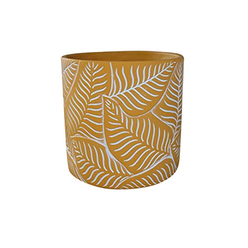 Plants Flower Pots Indoor Flower Plant Pots Modern Decorative Gardening Pot with Drainage Hole for All House Plants Flowers Herbs Cement Round Planter Gardening Pot (Color : B)