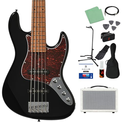 Bacchus WJB5-1DX-AC RSM/M 5弦 ベース初心者12点セット 【島村楽器で一番売れてるベースアンプ付】 BLK エレキベース ユニバースシリーズ アクティブ仕様 バッカス