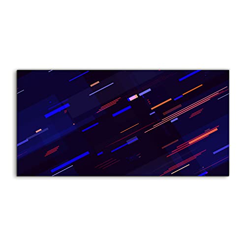 Art Murale Néon en Verre Trempé 100x50cm Deco Salon Chambre