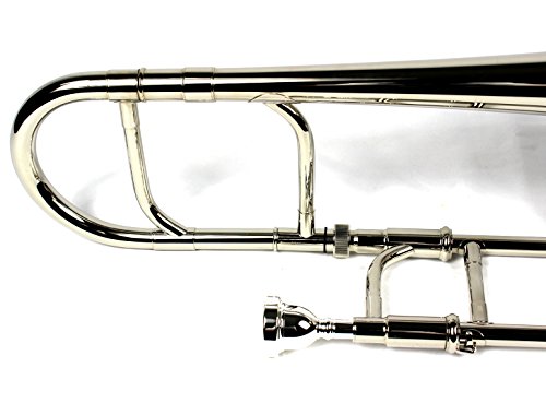 Diginex MOZ-NP-100 Brand New Eb Alto Trombone W/Case And Mouthpiece- Nickel Plated Finish thumb #4