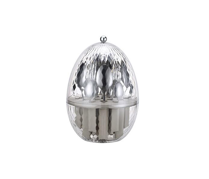 BRANDANI Ovetto girevole portaposate con set posate 24 pz