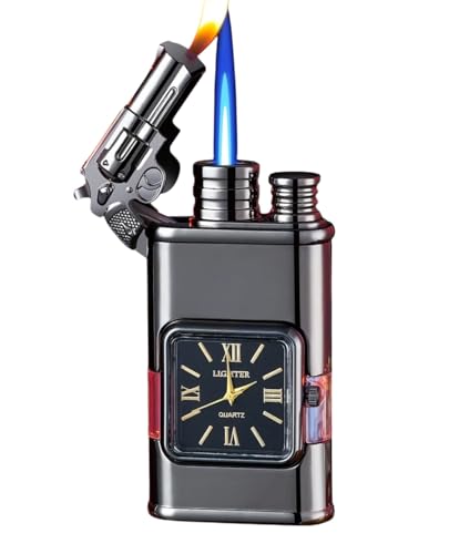 Encendedor Vintage Dual Flama con Reloj miniatura 1