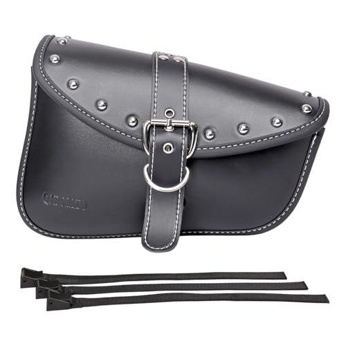 【Facile da installare】: questa borsa da sella è dotata di 3 spallacci regolabili a sgancio rapido, che possono essere fissati a tre punti di installazione a fessura. Facile da installare sul bilanciere di una bicicletta o di una moto.