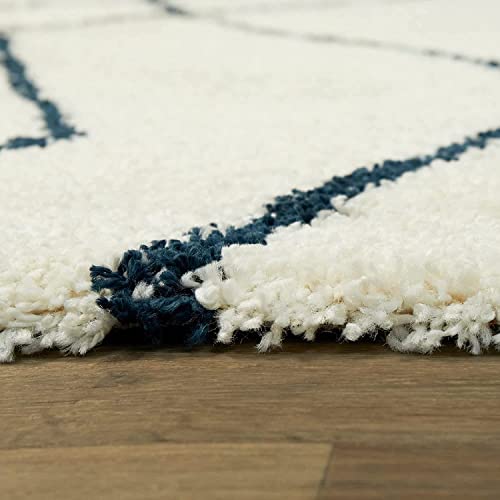 Image of Modern Quality Carpet /Trending Design Hand Woven Fluffy Rug /Mats for Bedroom /Dinning Hall /Living Room 2-inch Thick [Size 7x10 feet]