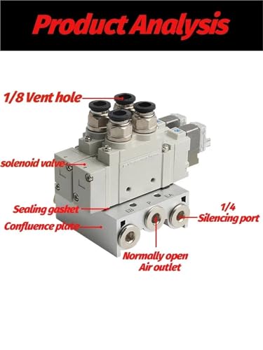 Bloc de distribution pneumatique SY5120-5LZD-01 embase multi-stations 8mm - 7