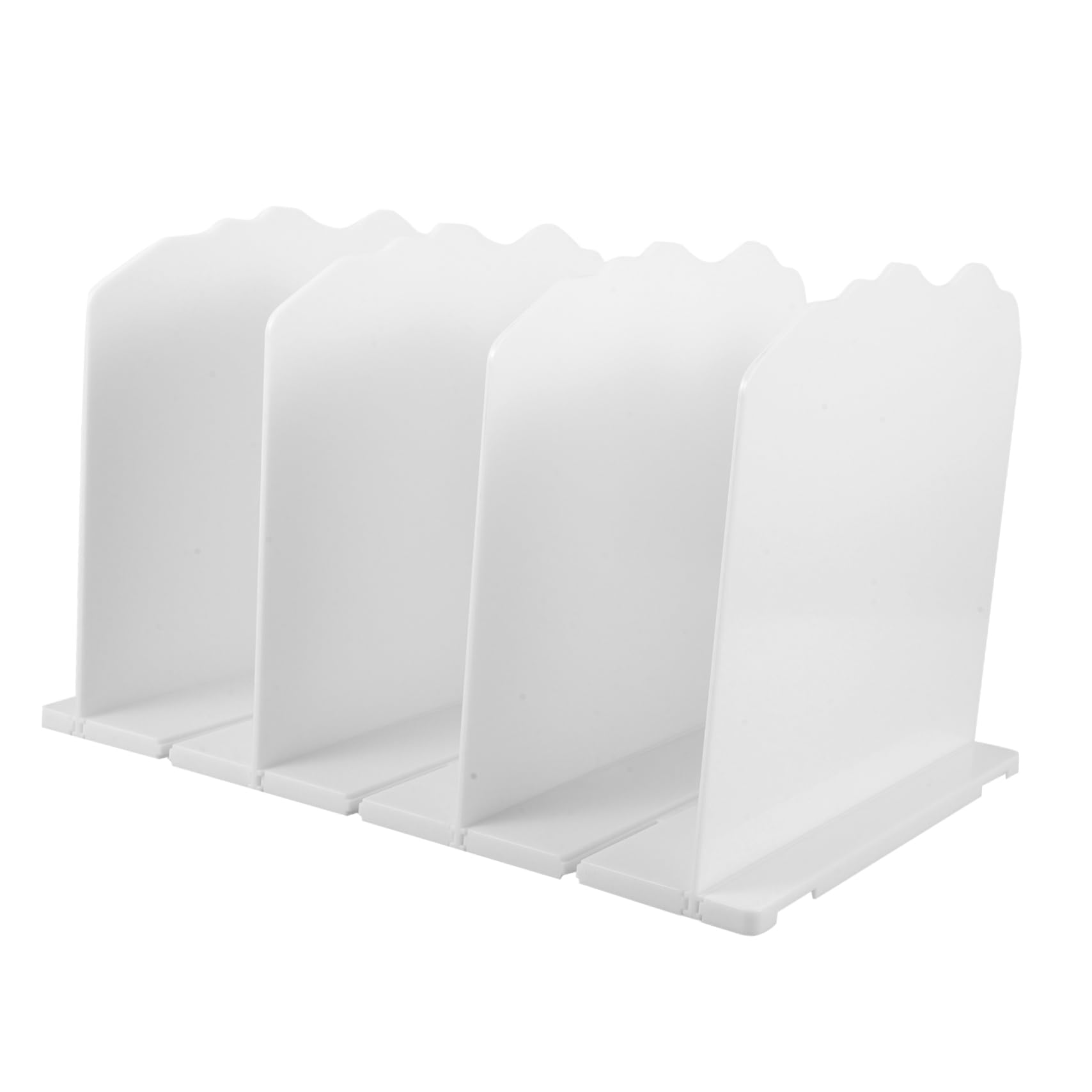 OUNONA Estante Organizador De Bolsos Estantería De Escritorio White Clasificador para Bolsa De Obsequio Separador De Armario Organizador para Bolsa De Compras para Cuarto De Baño o Sala