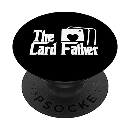 The Card Father - Juego de cartas divertidas de póquer jugando al padre PopSockets PopGrip Intercambiable