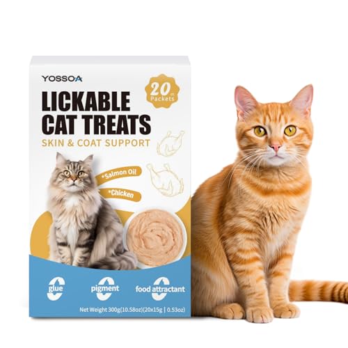 YOSSOA Lickable Cat Treat Puree