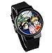 Relojes De Pulsera,Pantalla Táctil Led Reloj Naruto Anime Correa De Silicona Impermeable Reloj Electrónico Luminoso Pistola Marco Cinturón Negro