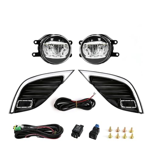 Feux de jour LED pour Toyota Camry SE XSE 2018-2020 avec antibrouillard DRL blanc et clignotant jaune