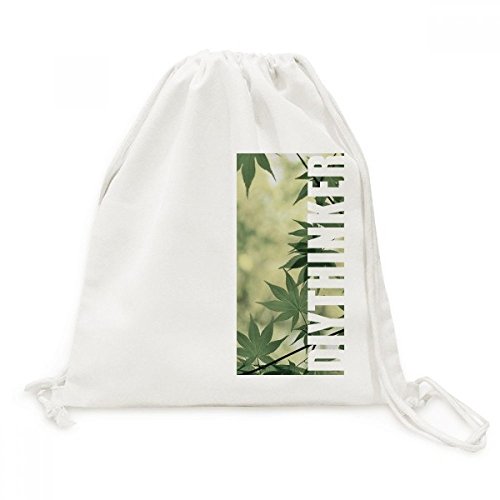Sac de voyage avec cordon motif végétal idéal pour vos randonnées et vacances