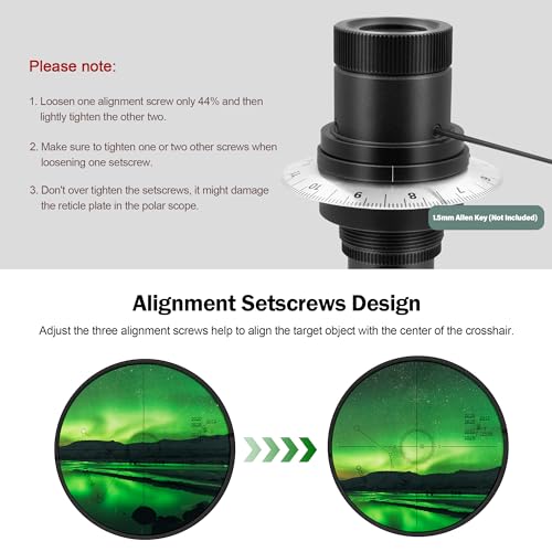 image for Astromania Polar Alignment Scope for EQ-5 - The New Reticle Precision 