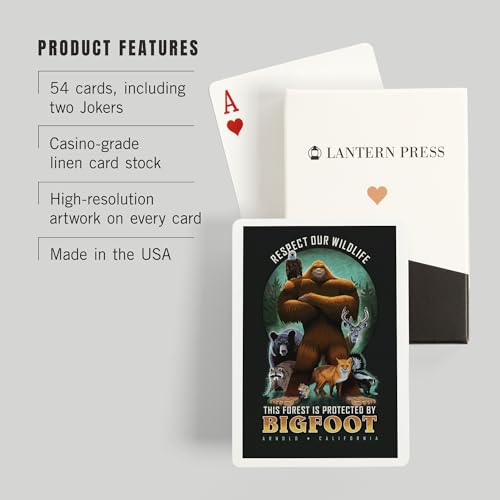 Baraja de cartas poker Lantern Press Arnold California 52 naipes miniatura 3