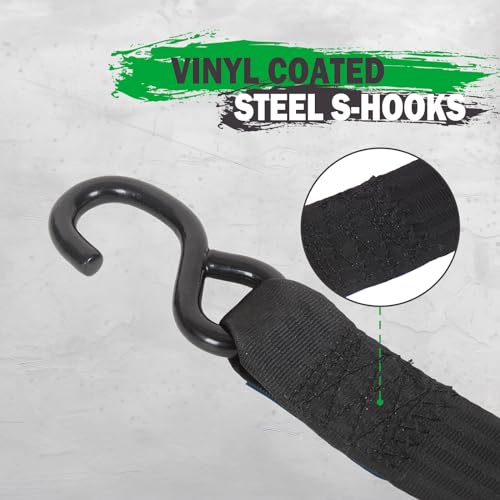 Moto4U TDSBK0027DOU 2 Inch X 9.8' Retractable Ratcheting Tie-Down Strap Self-Contained Compact Cargo Strap Tiedowns thumb #2