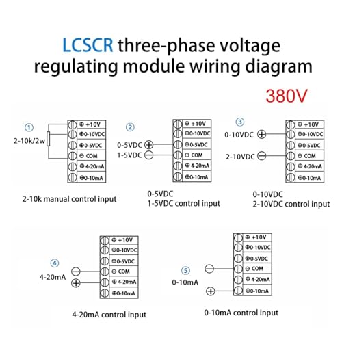 Régulateur de tension monophasé 380V module de commutation 80A