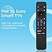 Voice Remote Replacement for Sony Smart TVs, Compatible with Sony Bravia TVs 4K UHD LED LCD HD Smart TVs