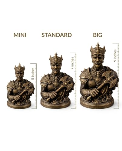 Estatua Shango Orisha 5 Pulgadas Pintada a Mano miniatura 2