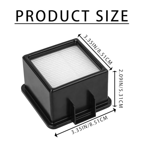 Image of 2Pcs F43 HEPA Filter and Foam Filters for Dirt Devil UD20005 UD20010 Cyclonic Quick Vac Upright Vacuums, 2PY1105000 1PY1106000 f43 Filter and Foam Filter