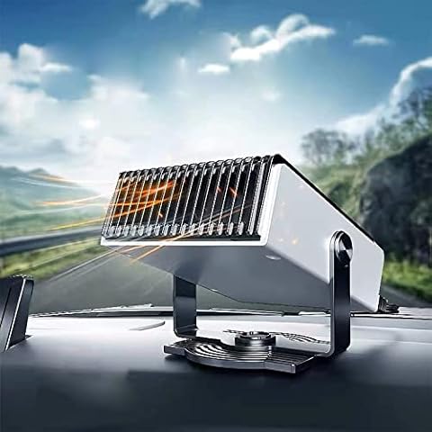 12V 150W Portable Car Heater,2 in 1 Auto Heater/Cooling Fan Car Windscreen Demister Heater Fast Heating Defrost Defogger Plug in Cigarette Lighter Automobile Windscreen Fan Cover