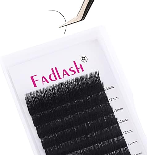 Fadlash Individuell Klassisk Ogonfransforlangning 0 07 Mm C Bojning 8 14 Mm Blandad Bricka 1 1 Matt Svart Professionella Klassiska Individuella Fransar Amazon Se Skonhet
