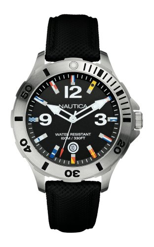Nautica A12565G - Reloj, Correa de Poliuretano Color Negro