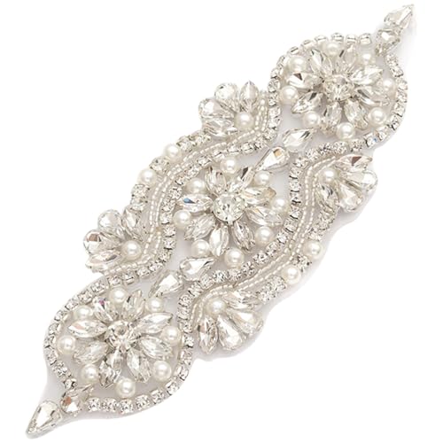 Aplique de perlas para vestidos de novia y tocados ideales para fiestas y costura creativa
