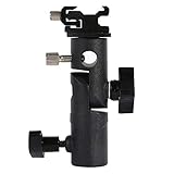 Camera Flash Speedlite Mount Professional Swivel Light Stand Light Bracket Umbrella Bracket Mount Shoe Holder E Type for Canon Nikon Pentax Olympus Nissin Metz Yongnuo Godox Speedlite Flashes