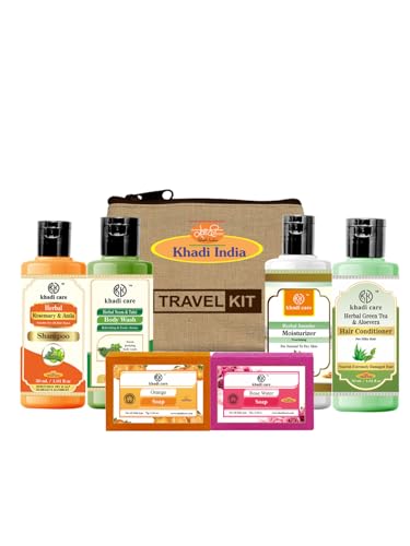 Herbal Travel Kit | Complete Hair & Skin Care Essentials | Compac...
