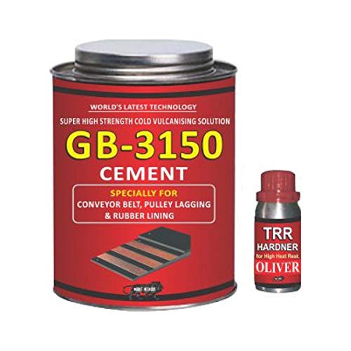 Oliver Rubber Cold Vulcanizing GB-3150 Cement Adhesive with Hardener for Heat Resistive Conveyor Belt & Pulley Lagging Jointing Cold Bonding Glue | Glue for Rubber | Rubber Cement Glue | Rubber Glue