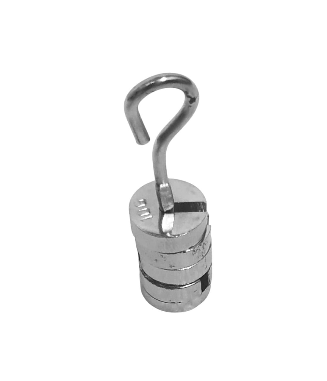 AI-Slotted Weight with Hanger Cap 50gm; 5x10gm/Iron Chrome Plated/Educational Experiments and laboratory/& Scientific Product & Physics-image-8