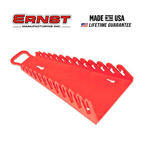 Image of Ernst Manufacturing 5115-Red Gripper Reverse Wrench Organizer, 12 Tool, Red