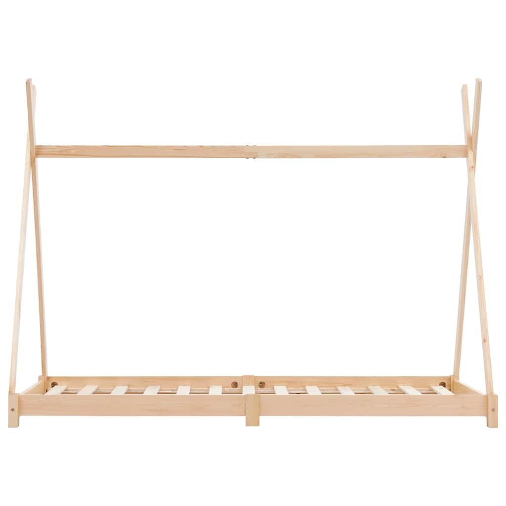 Mangloder - Marco de cama infantil de madera de pino maciza, 80 x 160 cm, con somier y diseño de cama de casa, marco de cama para habitación infantil, rincón de lectura, casa de juegos, resistente y