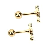 trajes elegantes para mujeres Pendientes de cartílago: decorados con una cruz brillante, estos pendientes para perforación de orejas pueden resaltar tu apariencia y hacerte destacar, pendientes de cruz